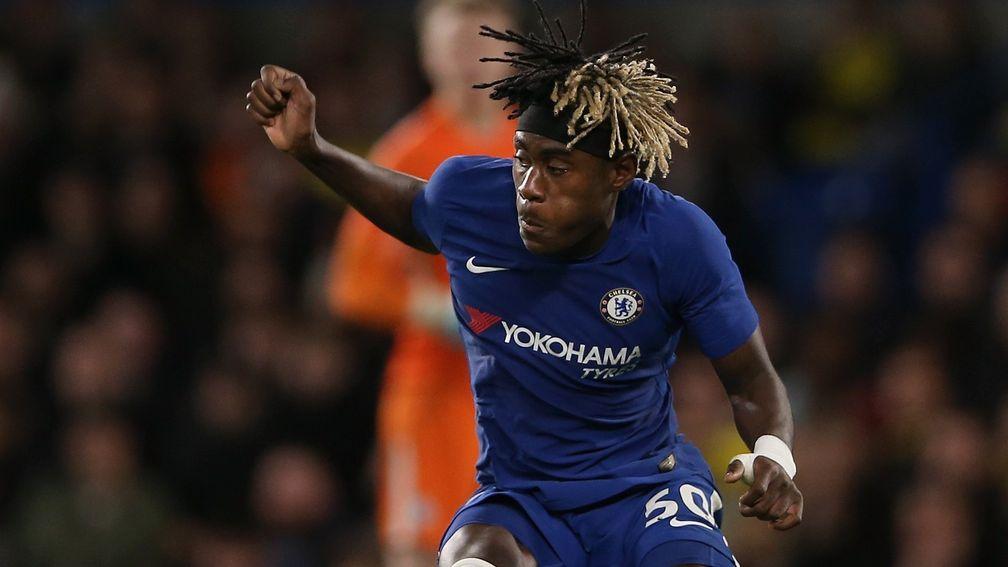 Chelsea's Trevoh Chalobah in action during the Football League Trophy quarter final against Oxford