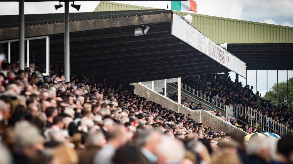 Spectators: absent from Irish racecourses since March last year