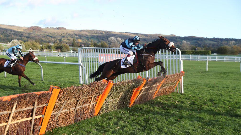 Thomas Darby, showing his winning style at Cheltenham last month
