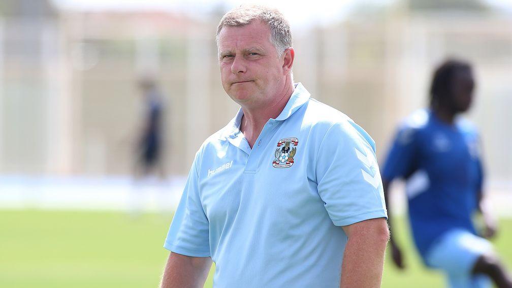 Coventry boss Mark Robins has injury issues to contend with