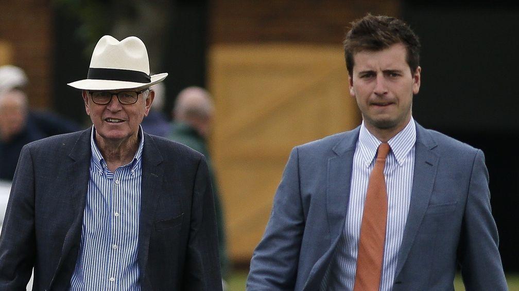 Jack Channon (right) with his father Mick is set to have a small team of runners on the all-weather this winter