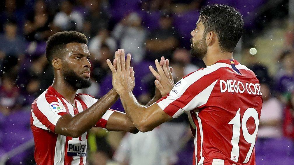 Diego Costa (right) could have a key role to play for Atletico Madrid