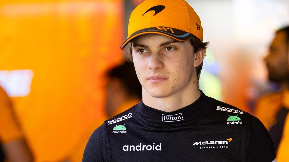 Oscar Piastri starts third for McLaren