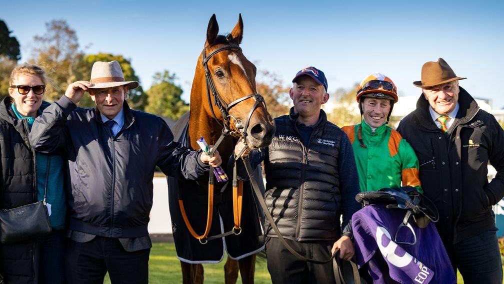 Self Belief: with winning connections after landing the Trigo Stakes at Leopardstown
