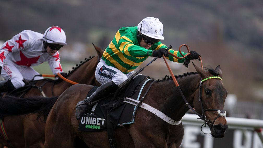 Ladies first: Epatante on her way to winning the Champion Hurdle