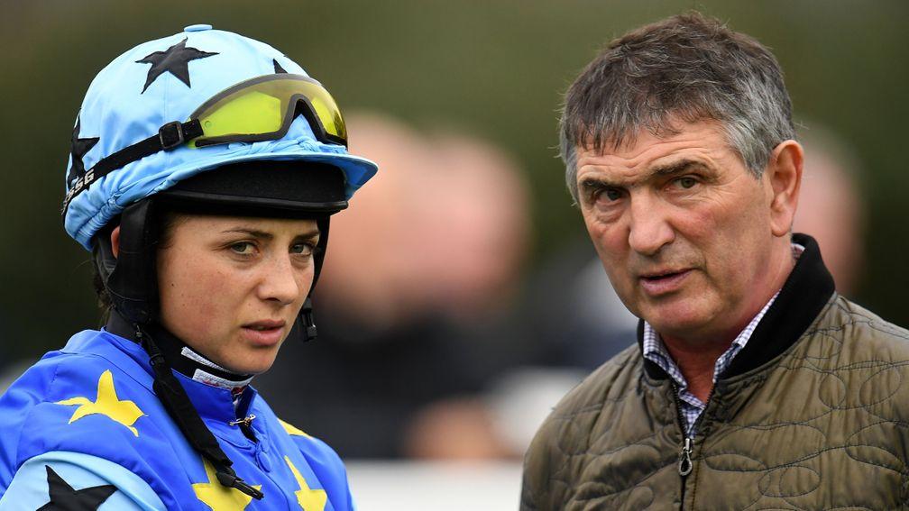 Frost with her Grand National winning jockey-turned-trainer Jimmy