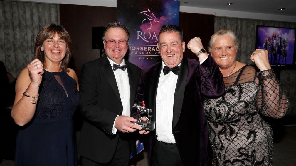 Mabs Cross team celebrate a win at the ROA awards