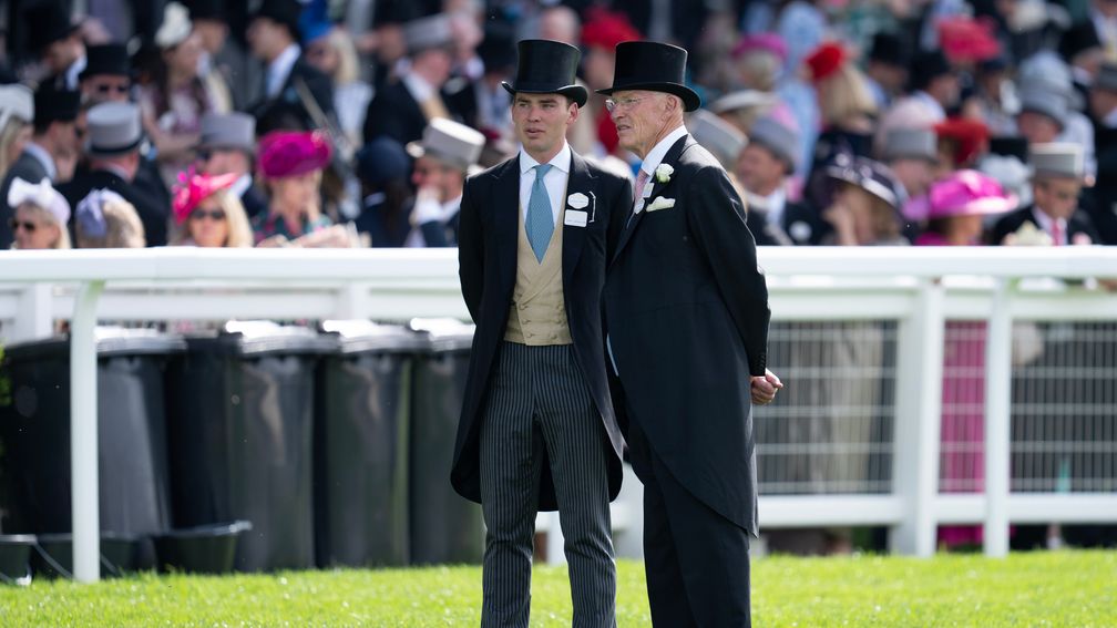 Thady and John Gosden before the Prince Of Wales's Stakes at Royal Ascot
