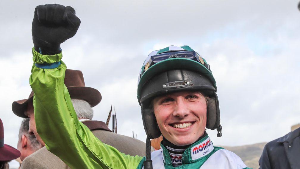 Harry Cobden: rode his first winner of the season at Worcester on Monday