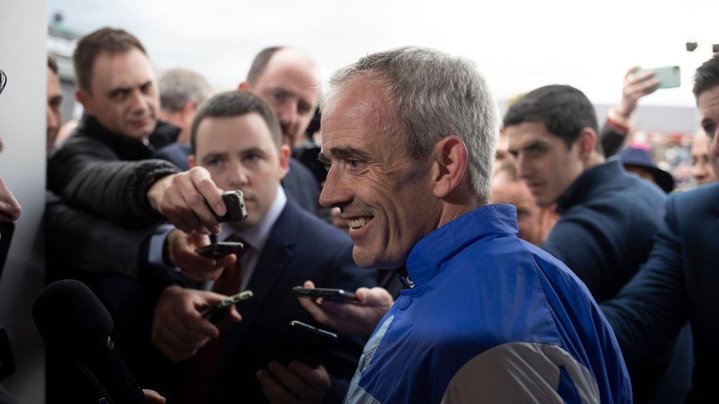 Ruby Walsh is surrounded by members of the media following his shock announcement