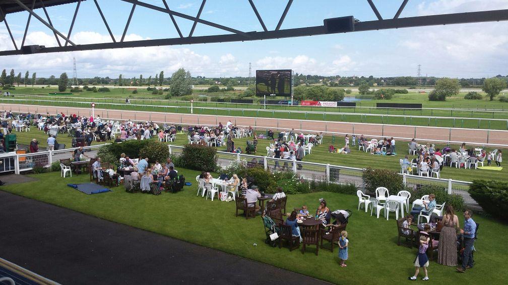 Family fun day meant that Southwell was already busy two hours before the start of racing