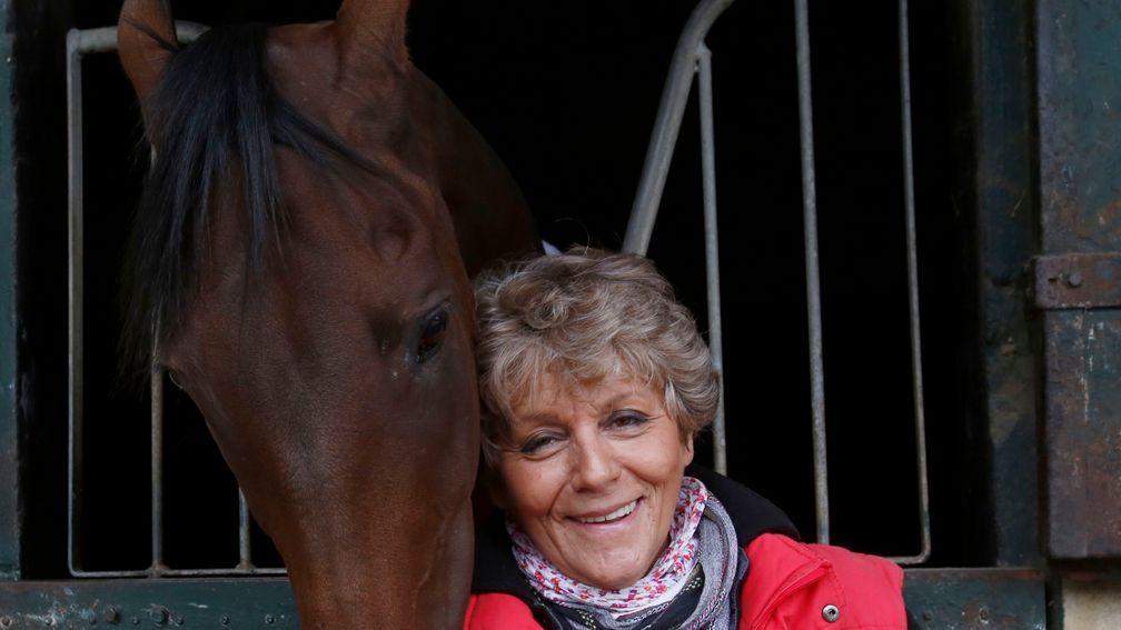 My 'Prince Charming': Corine Barande-Barbe at home in Chantilly with Cirrus Des Aigles