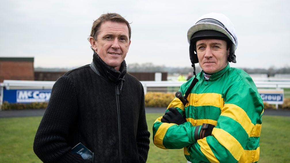 Sir Anthony McCoy (left) with Barry Geraghty: 'I had a very different relationship with him once I finished riding'