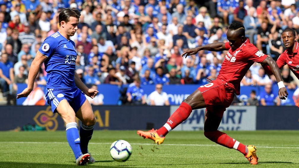 Sadio Mane fires Liverpool into the lead at Leicester