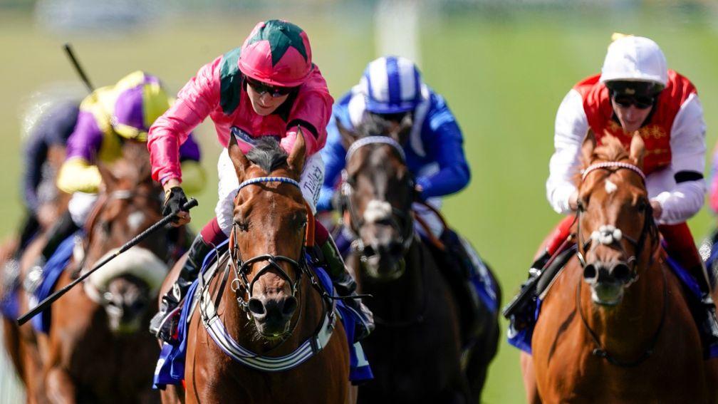 Oxted (pink cap): was also an impressive winner of the 2020 July Cup