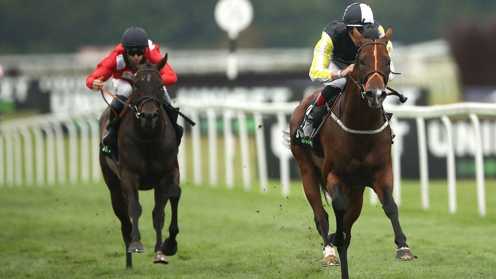River Nymph (right): course winner returns in the Challenge Cup