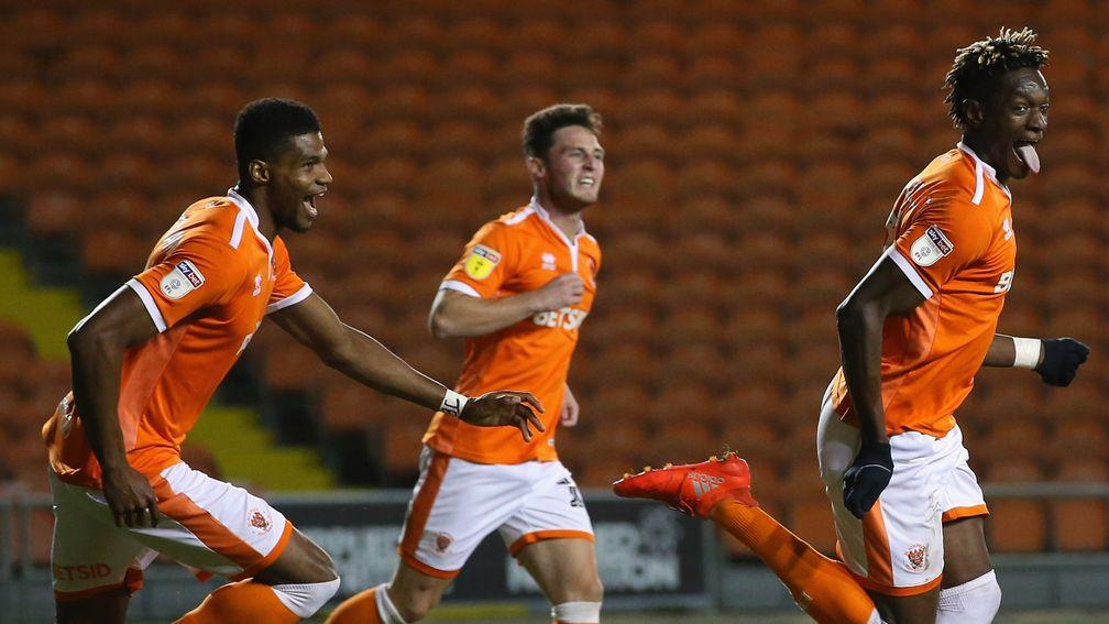 Armand Gnanduillet (right) is aiming to fire Blackpool into the third round