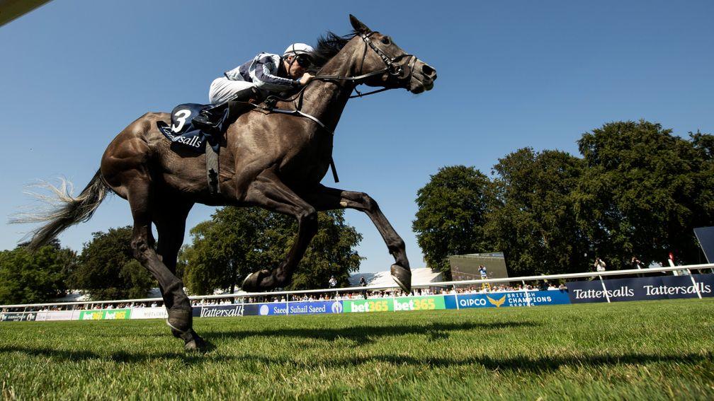 Alpha Centauri powers clear to win the Falmouth Stakes in impressive fashion