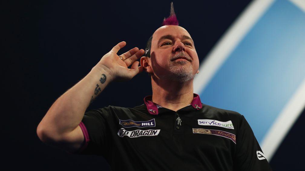 Crowd favourite Peter Wright likes to put on a show