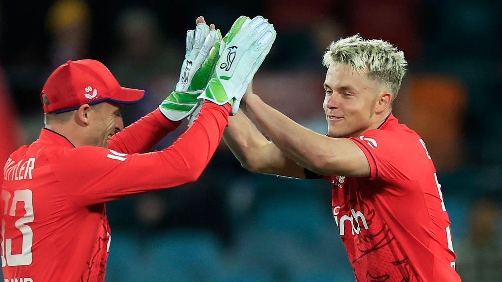 Sam Curran (right) helped England lift the T20 World Cup last year