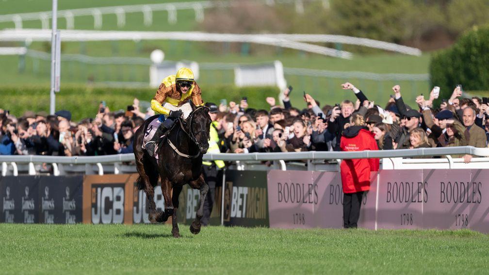 Galopin Des Champs pulls clear to win the Cheltenham Gold Cup for a second time