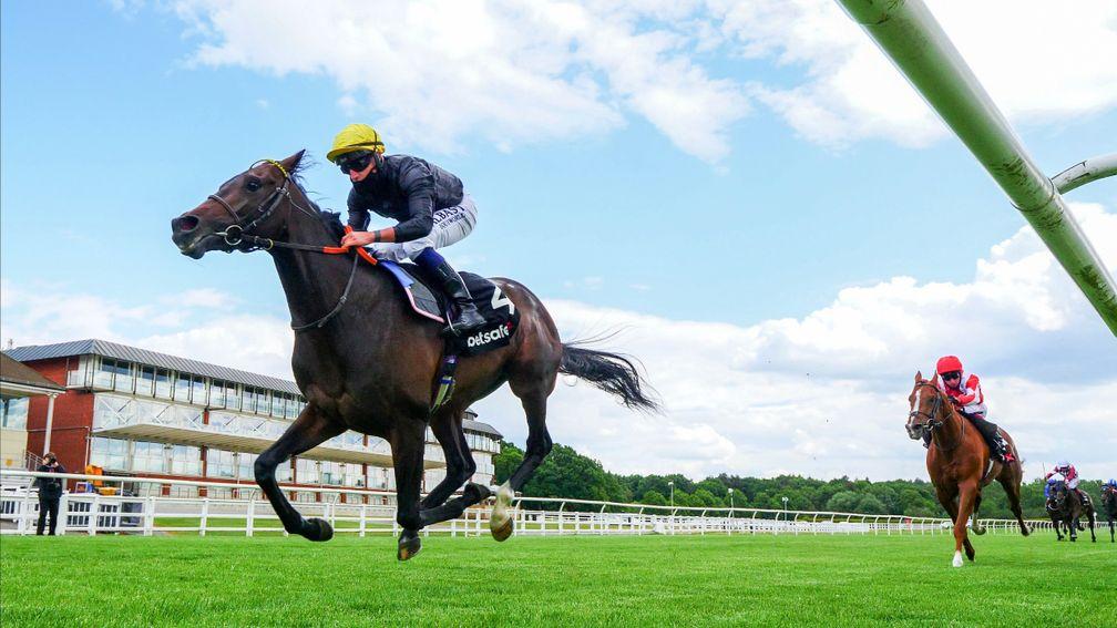 English King streaks away from his rivals in the Lingfield Derby Trial
