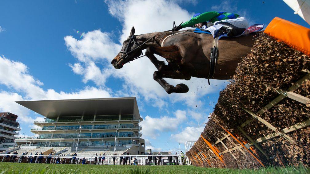 Appreciate It (Paul Townend) clears the final flight to win the Supreme Novices HurdleCheltenham 16.3.21 Pic: Edward Whitaker/Racing post