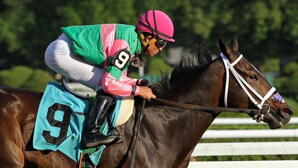 Sippican Harbor caused an upset in the Spinaway Stakes to become Orb's first Grade 1 winner