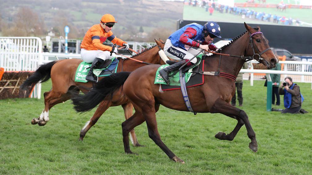 PAISLEY PARK Ridden by Aiden Coleman wins at Cheltenham 14/3/19 Photograph by Grossick Racing Photography 0771 046 1723