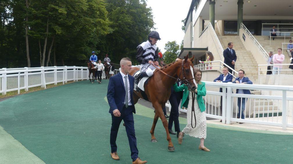 Ramatuelle and Aurelien Lemaitre return after a bloodless victory in the Prix Robert Papin