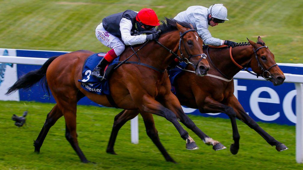 Cracksman: won the traditional Derby trial at Epsom in April
