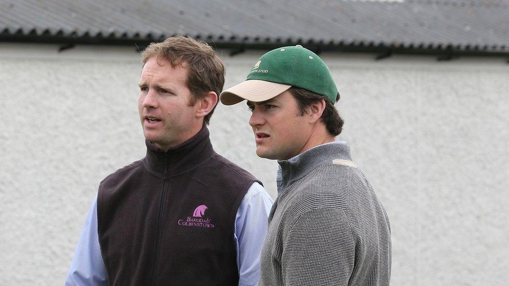 David Myerscough (right) works in partnership with Baroda Stud's David Cox (left)