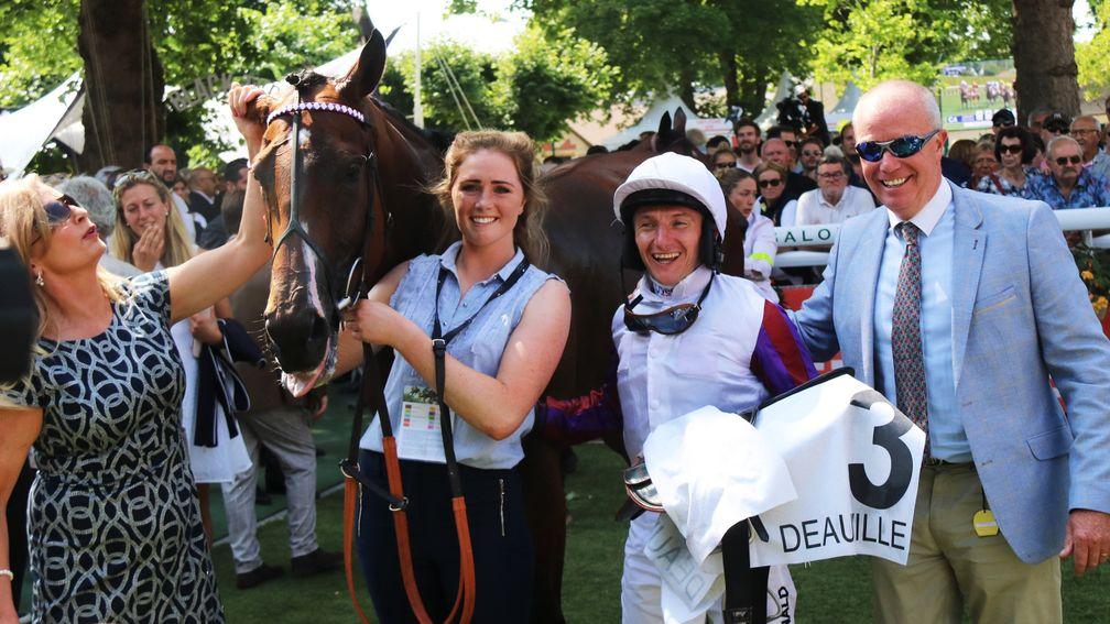 The Laurens team are all smiles after winning the Prix Rothschild at Deauville