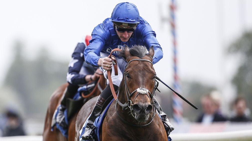 Harry Angel en route to victory in the Duke of York Stakes