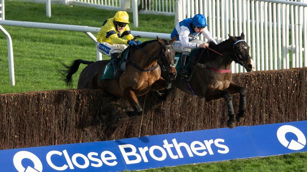 Sky Pirate (left) can take advantage of a lower hurdles mark later this season