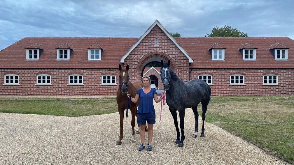 Emma Palmer with Le Breuil (left) and Silver Atom
