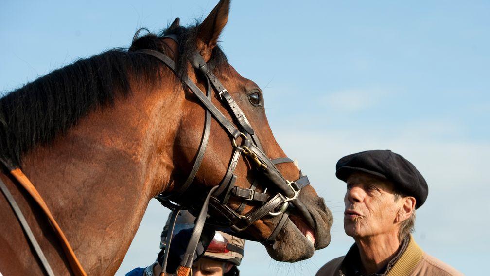 Frankel ,Shane Featherstonhaugh and Sir Henry CecilNewmarket 13.6.12 Pic: Edward Whitaker