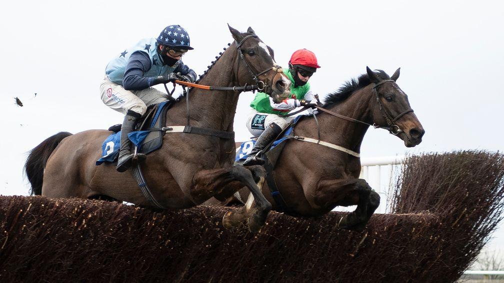 Dawson City (right): winner of the Somerset National at Wincanton on Thursday