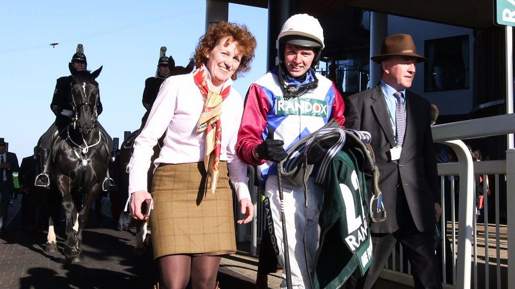 Derek Fox and Lucinda Russell after their Grand National success on Saturday