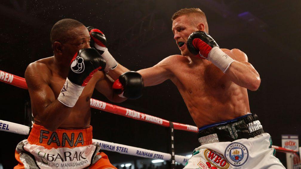 Terry Flanagan in action against Mzonke Fana