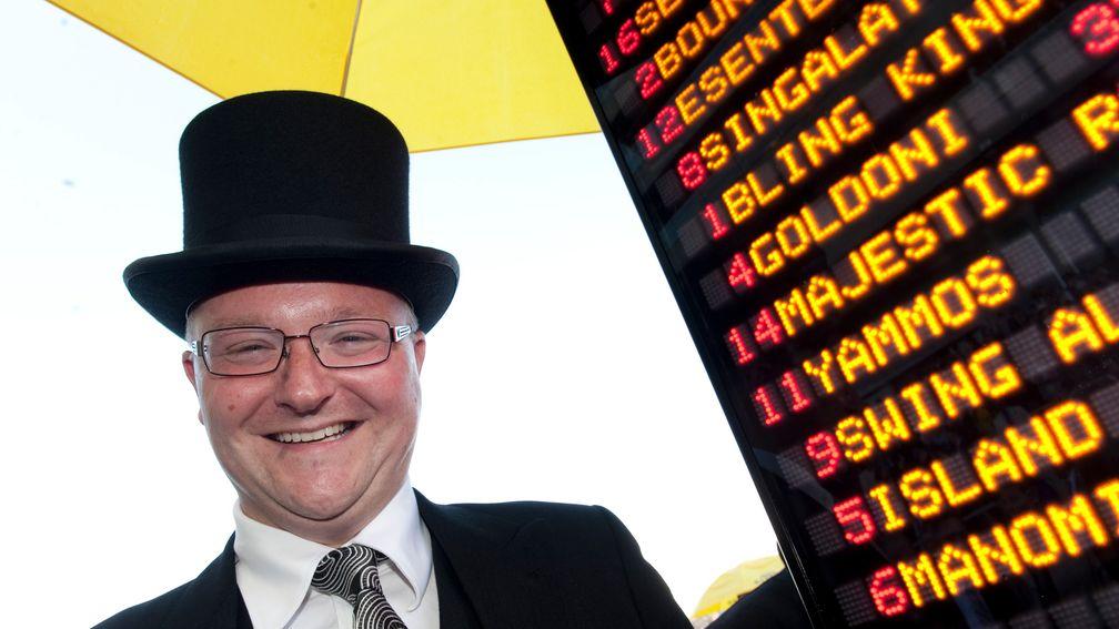 Ben Keith of Star Sports in the Royal Ascot betting ring