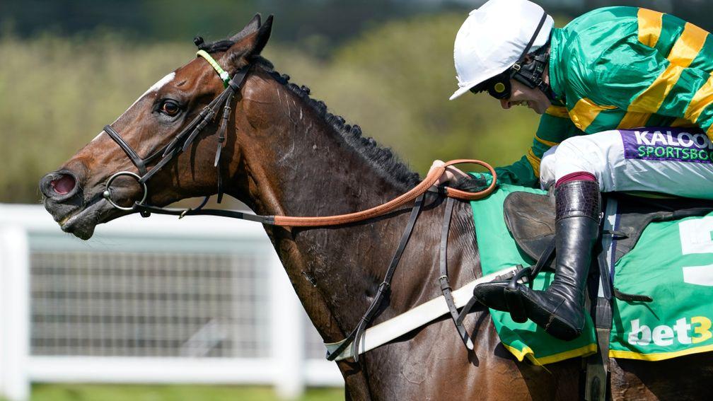 Jonbon rounded off his season in the bet365 Celebration Chase at Sandown Park