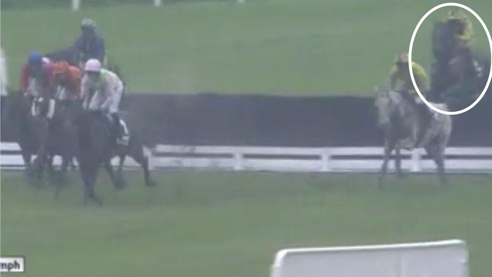 Shishkin loses more ground when back in last over the water jump in the Champion Chase