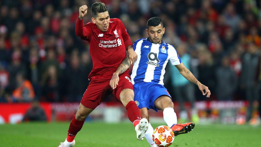 Jesus Manuel Corona's Porto and Roberto Firmino's Liverpool could contribute to a high-scoring affair in the Champions League