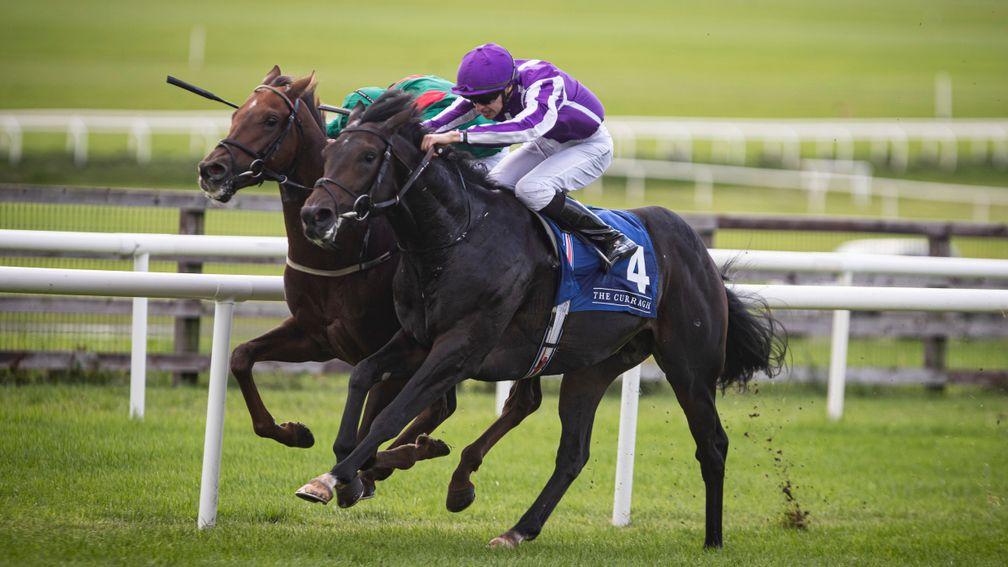 Innisfree and Shekhem battle it out in the Beresford Stakes