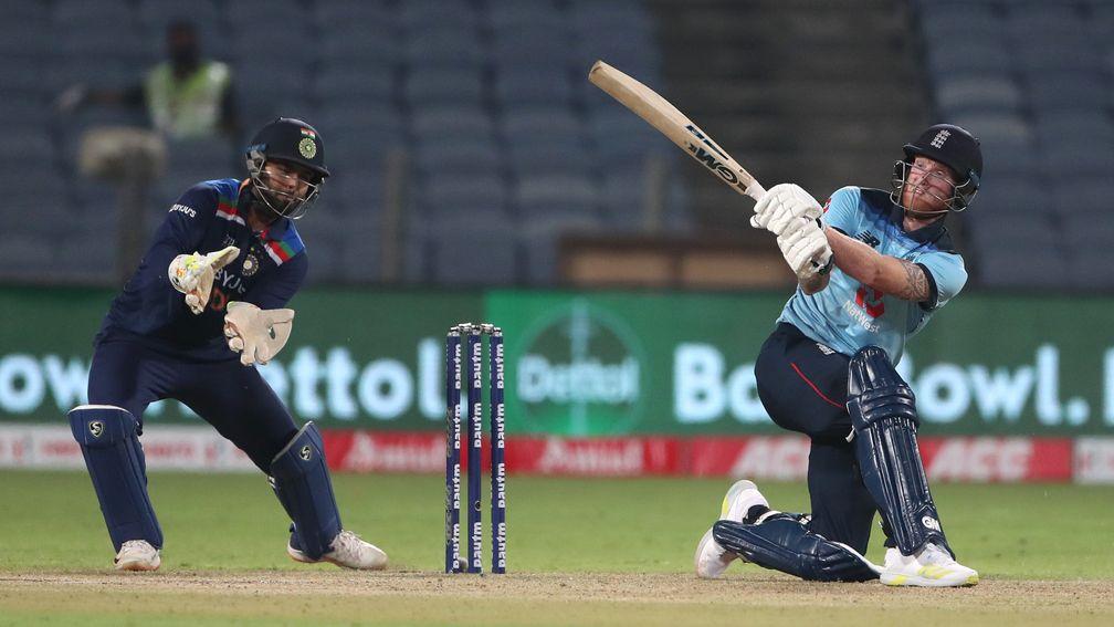 Ben Stokes blasted a spectacular 99 in England's win in Pune