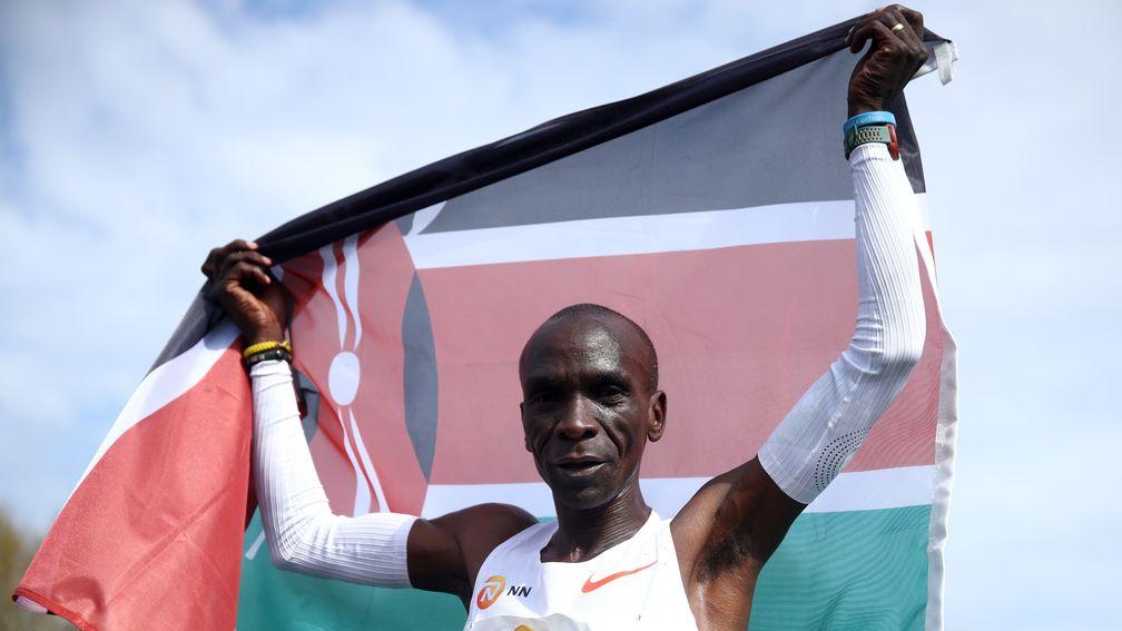 Defending champion Eliud Kipchoge faces some stiff competition in the Olympic men's marathon