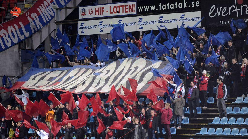 Helsingborg fans have welcomed the arrival of Henrik Larsson