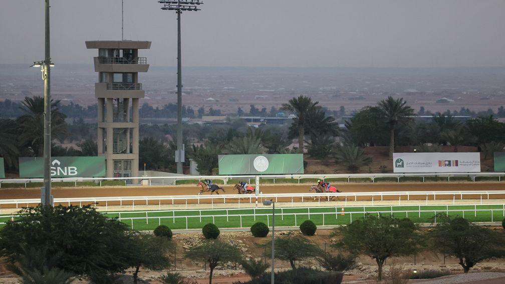 Scenic shots during track work at King Abdulaziz racecourse