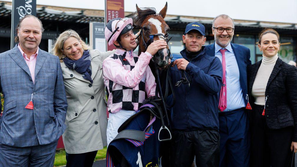 Connections of Streets Of Gold celebrate his win at the Curragh on Sunday